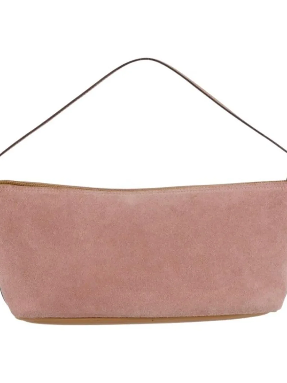 GUCCI Accessory Pouch Suede Pink Gold 039 1103 Auth BAZ567